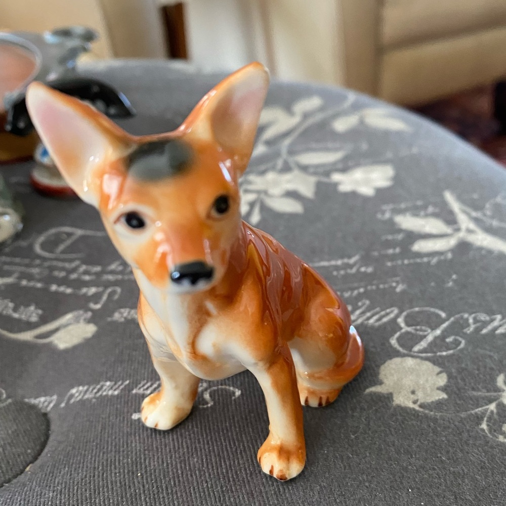 Vintage Porcelain Chihuahua Figurine